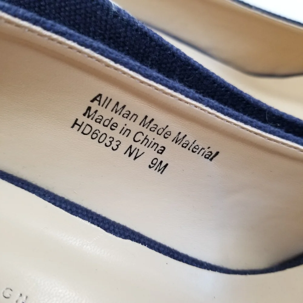 Boston Design Studio Espadrille Wedge Shoes Size 9